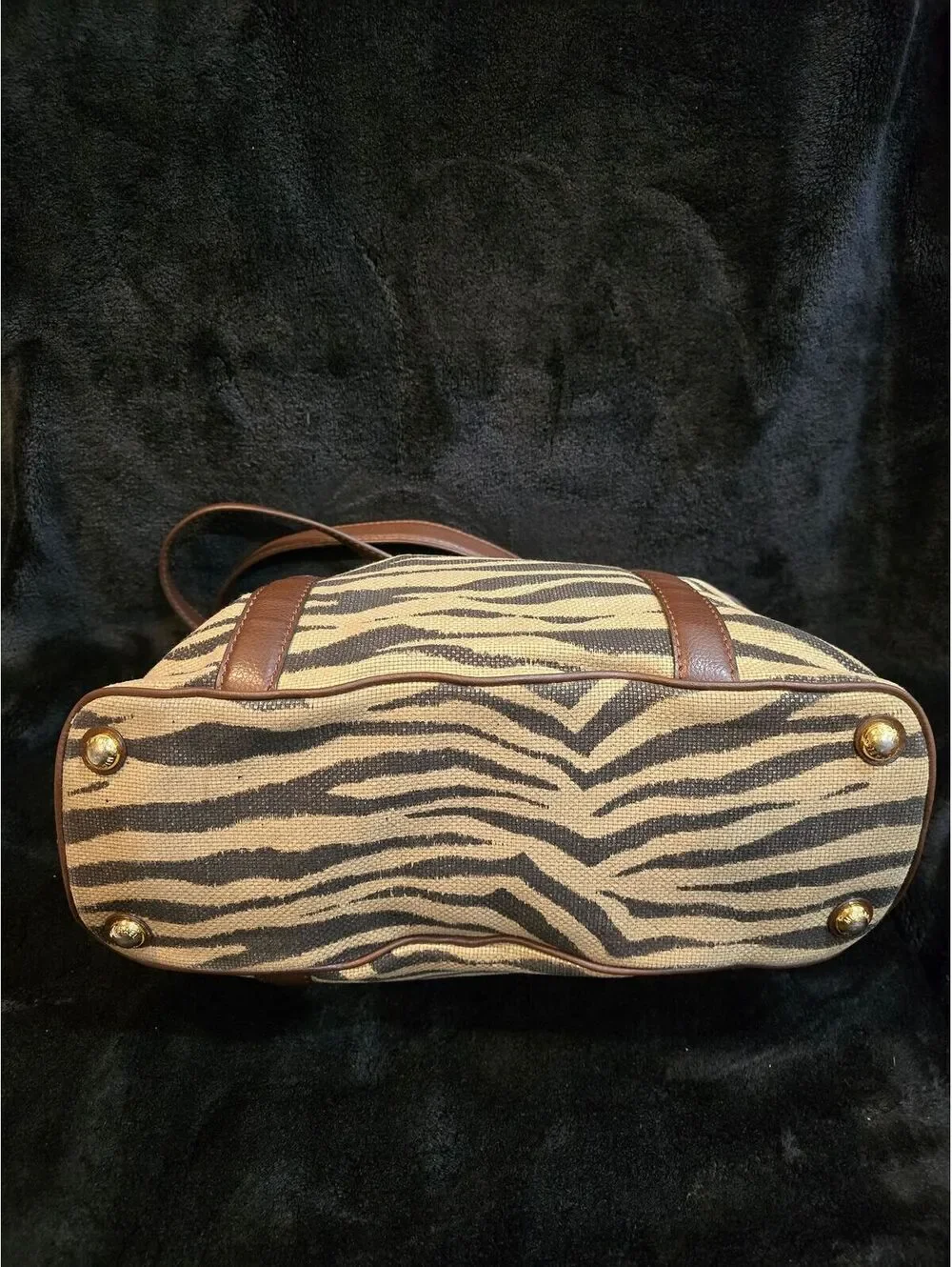 139. Michael Kors Zebra-print canvas Tote